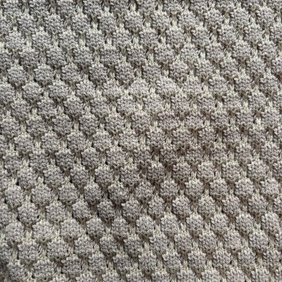 Industry Chenille Cozy Cropped Knit Neutral Sweater | Size M - Picture 7 of 11